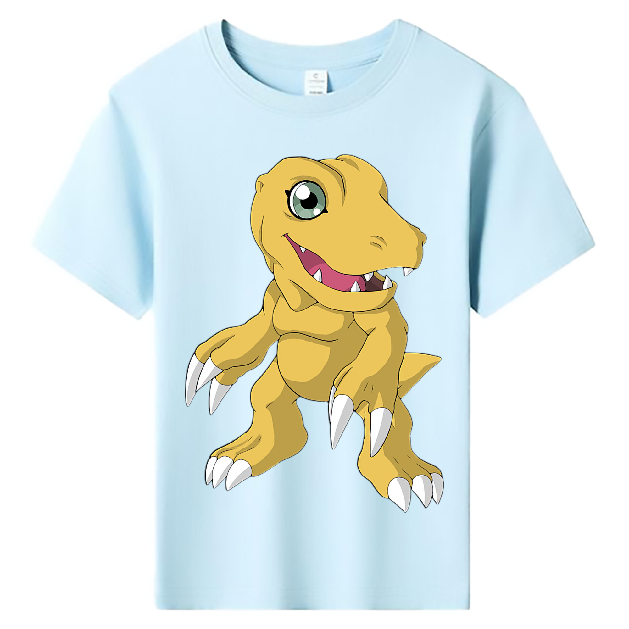 （画像用） Digimon デジタルモンスター/デジモン 綿100％キッズTシャツ（フロントプリント）